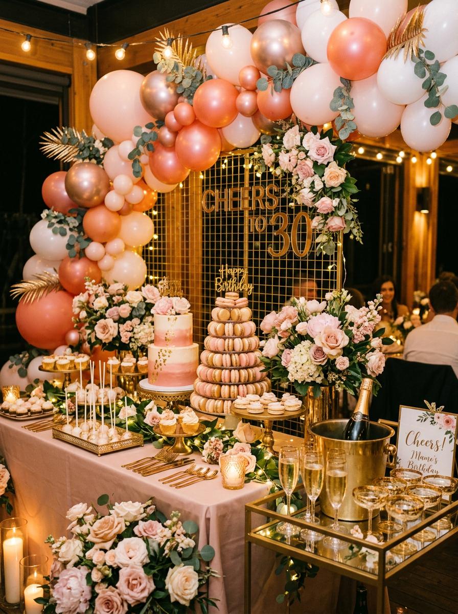 Moderne sweet table voor feest
